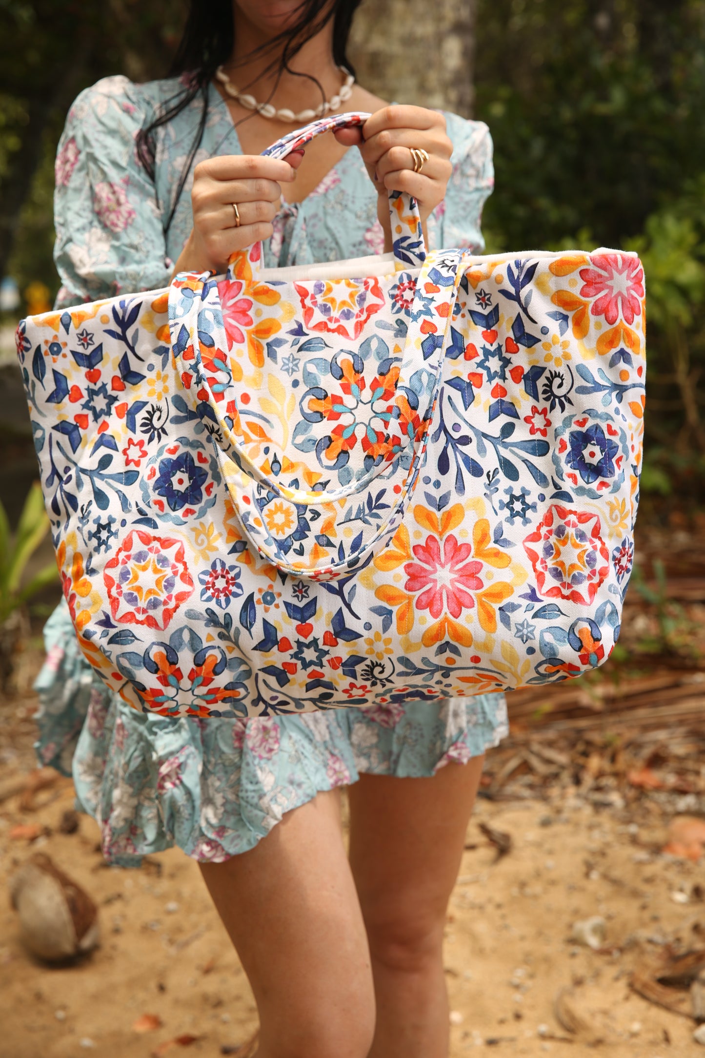 *NEW* XL Handmade Quilted Tote Bag - Serrafina