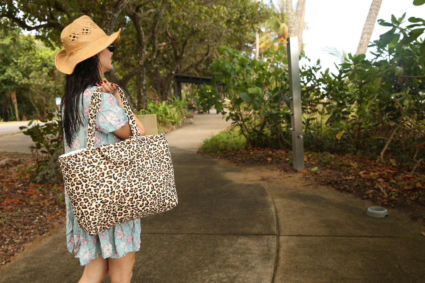 *NEW* XL Handmade Quilted Tote Bag - CHEETAH